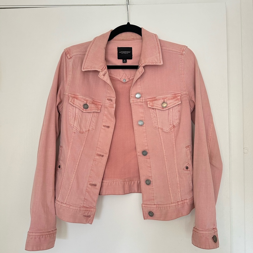 Liverpool Pink Denim Jacket - Size XS